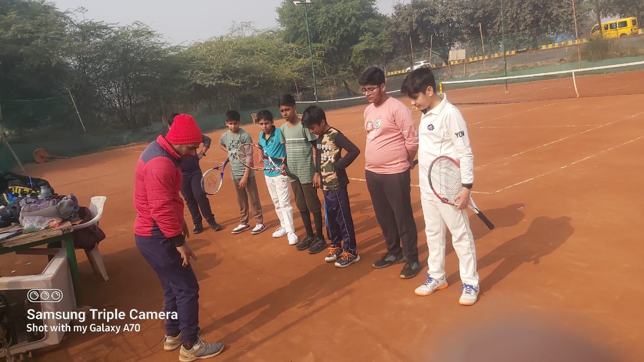 Renaissance School Team Attends Lawn Tennis Special Training Session at Noida