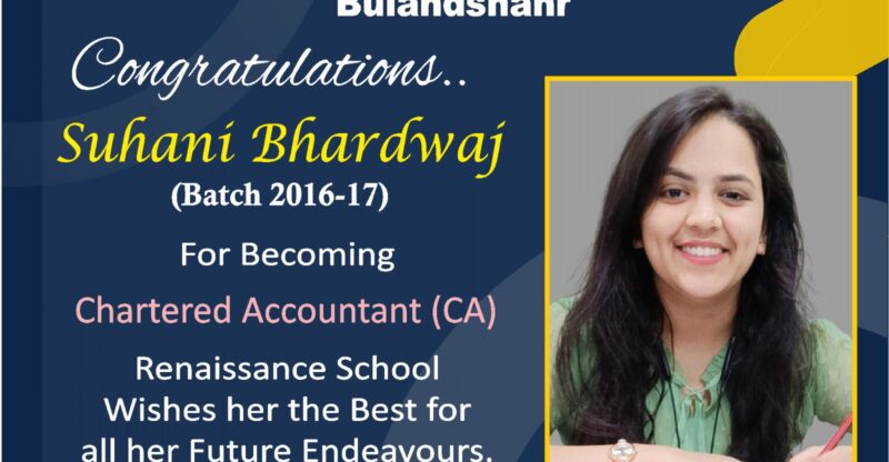Renaissance Alumna Shines Bright: From Classroom to Chartered Accountant