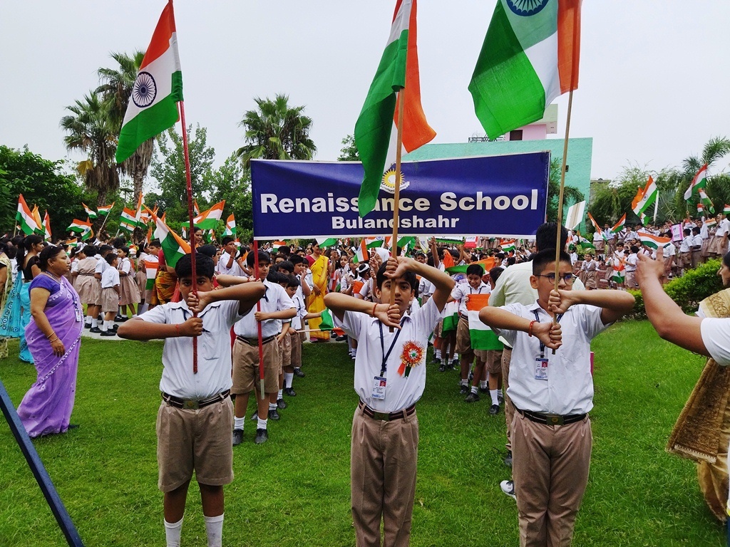 Renaissance school celebrates 75th Independence Day of India